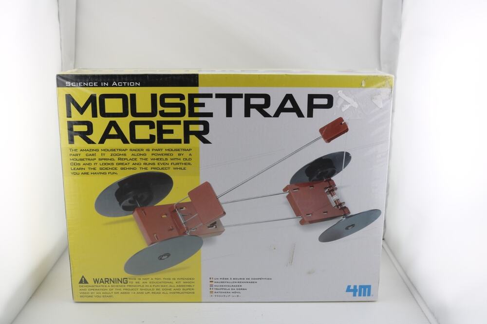 4M Mousetrap Racer Science Kit Toy Vehicle DIY Mechanical STEM Toysmith Sealed